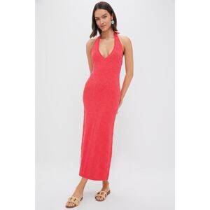 HYACINTH HOUSE Watermelon Knit Hollis Halter Dress Size M NWT